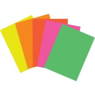 Achetez Paquet de 100 feuilles affiche 29.7x42cm 5 couleurs fluo 93922C CLAIREFONTAINE pas cher sur ..