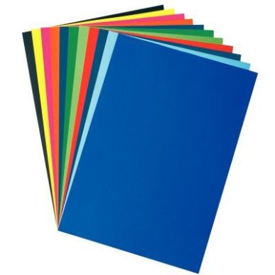 Achetez Paquet de 25 feuilles affiche couleurs éclatantes 85g format 60x80cm couleurs assorties 3-0..
