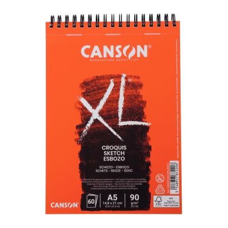 Achetez Album croquis XL Spirale petit cà´té 60 feuilles, format 14.8x21 cm, 90 g C200787220 CANS..