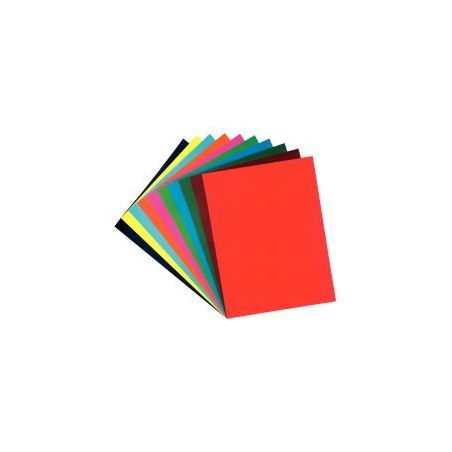 Achetez Paquet de 50 feuilles Cartoline 50 x 65 cm 120 g couleurs assorties 456299C CLAIREFONTAINE p..