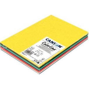 Achetez Paquet de 250 feuilles COLORLINE format A4 150g assortis C607412000 COLORLINE CANSON pas che..