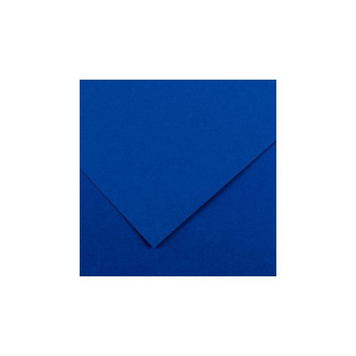 Paquet de 10 feuilles Colorline 50x65 cm 150 g bleu roi C200041399 CANSON
