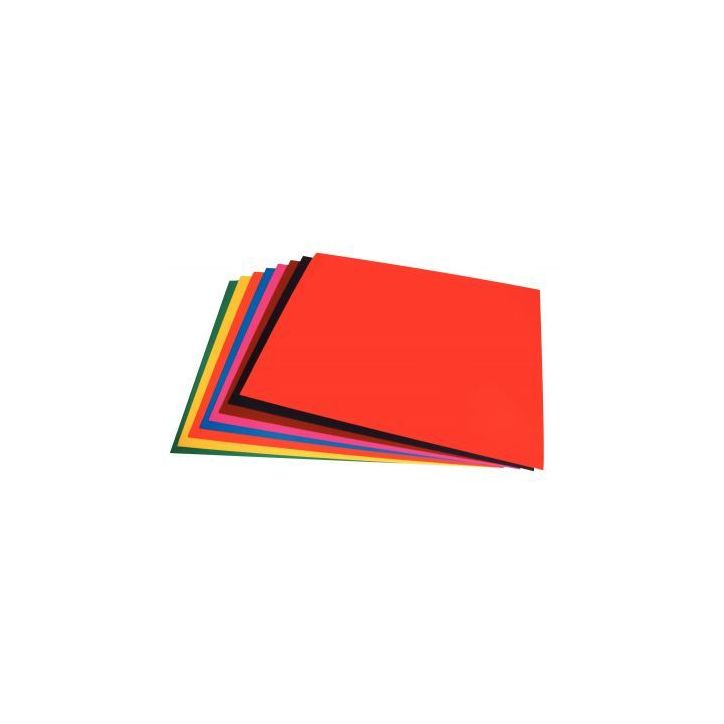 Paquet 25 feuilles CARTA 210g 50x70 cm couleurs assorties 454299C CLAIREFONTAINE