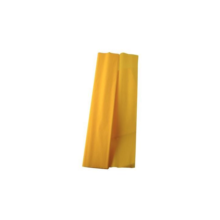 Paquet de 10 feuilles crépon supérieur 250x50 jaune citron 15916