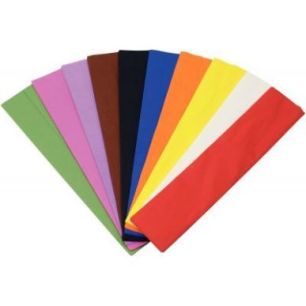 Achetez Paquet de 10 feuilles crépon ordinaire 200x50 cm  rose moyen 2117 pas cher sur Ma Rentrée ..