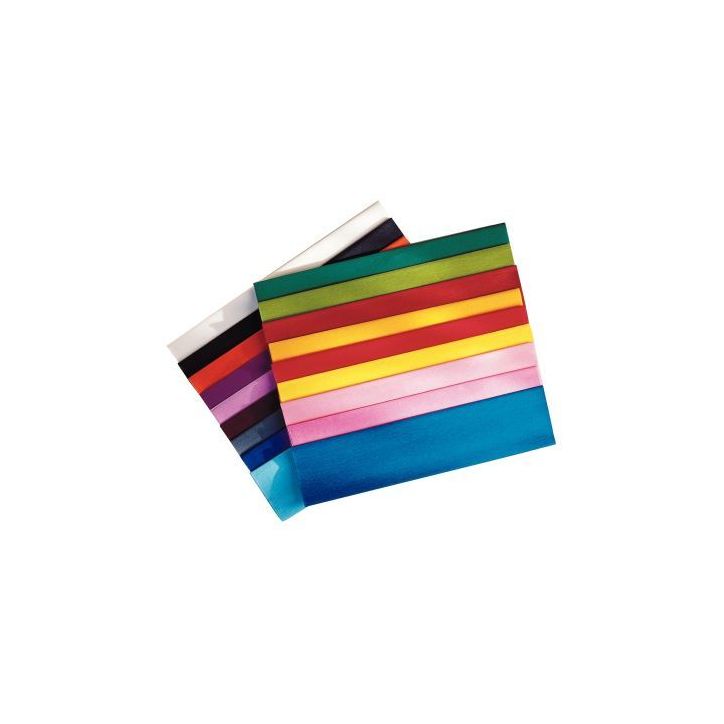 Paquet de 10 feuilles crépon ordinaire 200x50 cm  cyclamen 2122