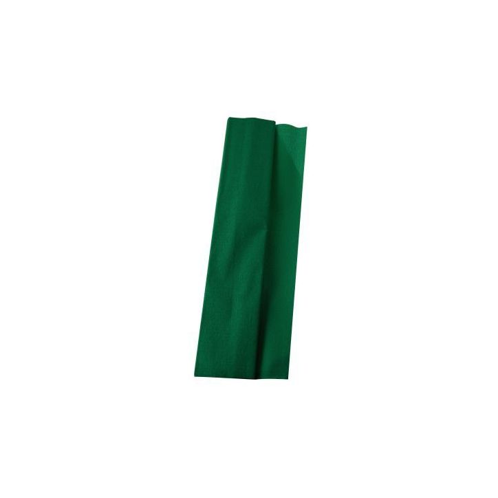 Paquet de 10 feuilles crépon supérieur 250x50  vert foncé 15911