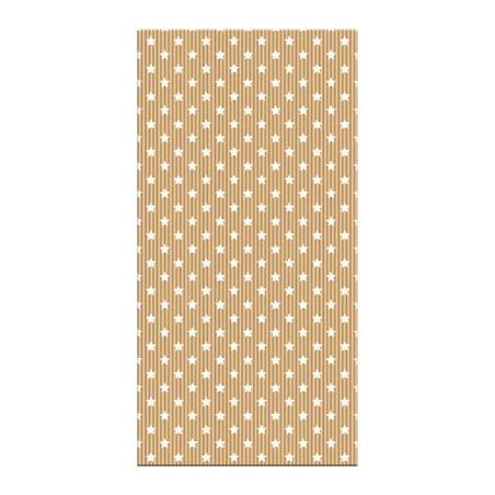 Achetez Sachet de 50 pochettes en papier kraft format 15 x 31 cm motif étoile blanche 394107C pas c..