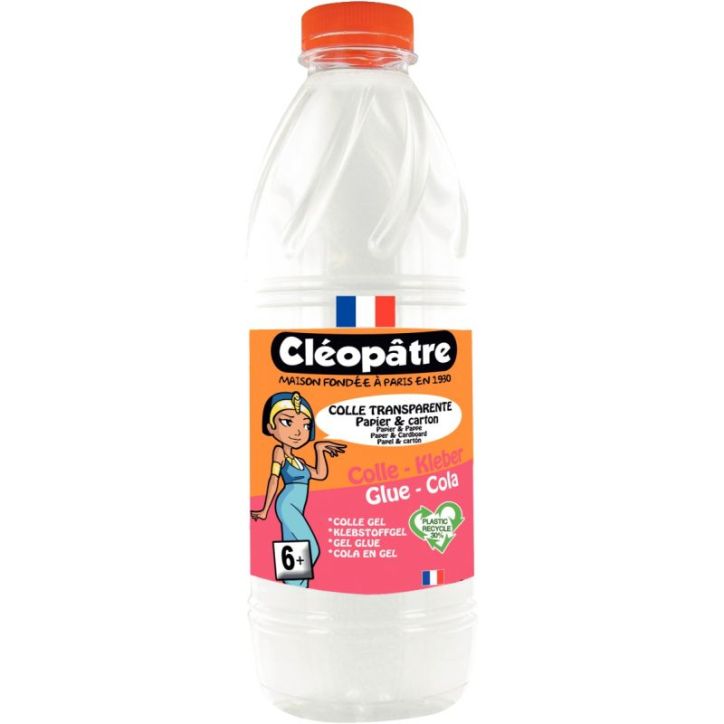 Flacon de 1 kg de colle forte transparente CT1L CLEOPATRE
