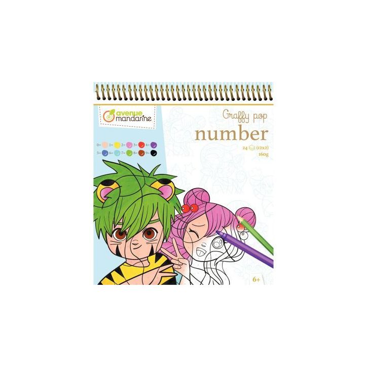 Carnet de mangas a colorier GY108C AVENUE MAN CLAIREFONTAINE