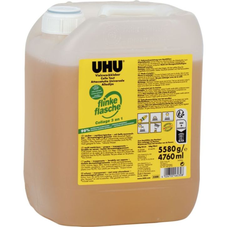 Flacon de 5 kilos de colle Twist & Glue UHU 46375 UHU