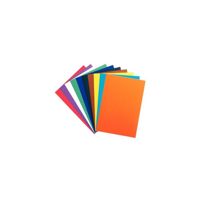 Achetez Paquet de 100 feuilles de carton couleur, 340 grammes, format : 29 x 42 cm E083060 pas cher ..