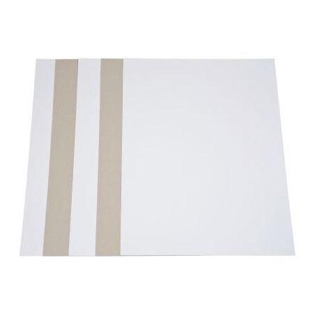 Achetez Paquet de 5 feuilles de carton 1 côté blanc, 1 côté gris format 50 x 65 cm, 640 gr C1B1G..