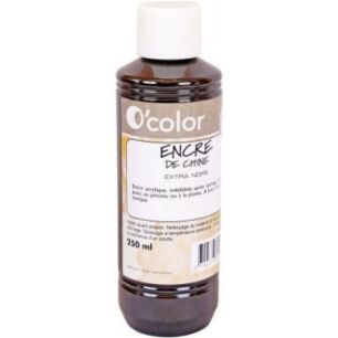 Achetez Flacon de 250 ml d'encre de chine noire ECH250PETNOI_00/28551 O'COLOR pas cher sur Ma Rentr ..