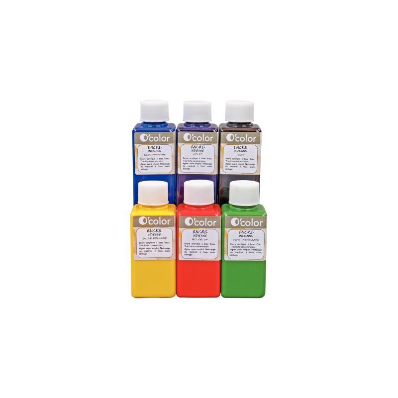 Achetez Lot de 6 flacons 100ml d'encres indiennes 1246 O'COLOR O'COLOR pas cher sur Ma Rentrée Scol.. Achetez Lot de 6 flacons 100ml d'encres indiennes 1246 O'COLOR O'COLOR pas cher sur Ma Rentrée Scol..