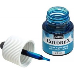 Achetez Boîte de 10 flacons 45ml d'encre à dessiner COLOREX, coloris assortis 417405 COLOREX PEBEO..