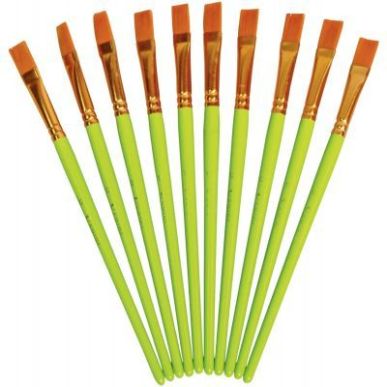 Achetez Sachet de 10 pinceaux synthétique plats n°12 2012/12130 pas cher sur Ma Rentrée Scolaire