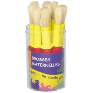 Achetez Pot de 9 brosses taille maxi, en soie de porc avec colerette anti salissure 3103087L-POT pas..