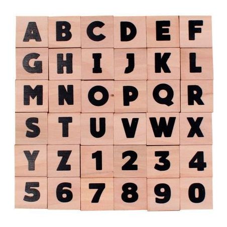 Achetez Set 36 tampons lettres/chiffres en majuscule L740202 pas cher sur Ma Rentrée Scolaire