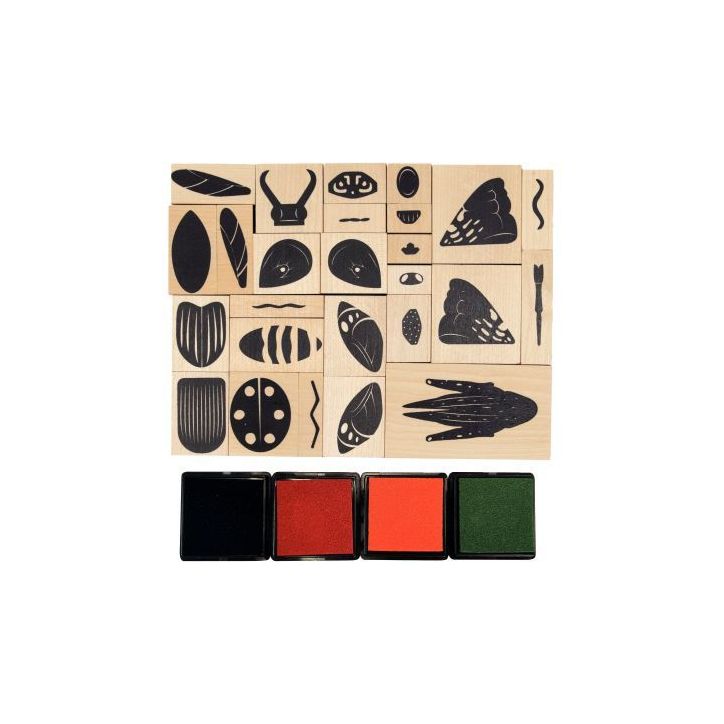 Tampons encreurs insectes 17x13cm L740221