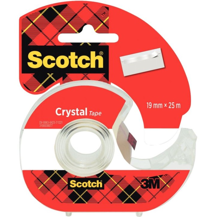 Rouleau adhésif Scotch® Crystal + 1 dévidoir offert L2479 3M