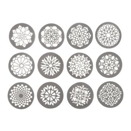 Achetez Lot de 12 pochoirs ronds Mandala 15093017 pas cher sur Ma Rentrée Scolaire