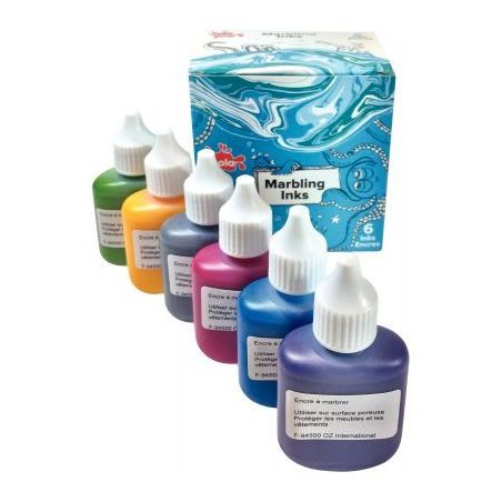 Achetez Kit de marbling 6 flacons 25ml, couleurs métalliques MIM25/6/A pas cher sur Ma Rentrée Sco..