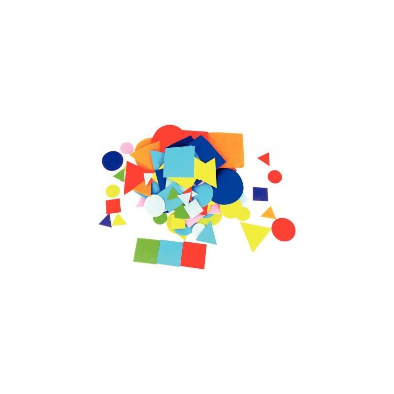Achetez Sachet de 150 formes géométriques en feutrine adhésives L208968 pas cher sur Ma Rentrée ..