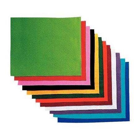 Achetez Paquet de 12 coupons de feutrine non adhésive, format 20 x 30 cm coloris assortis SC41866 p..