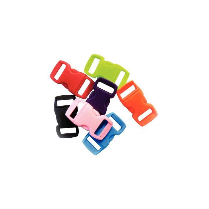 Paquet de 100 clips en plastique coloris assortis 540151