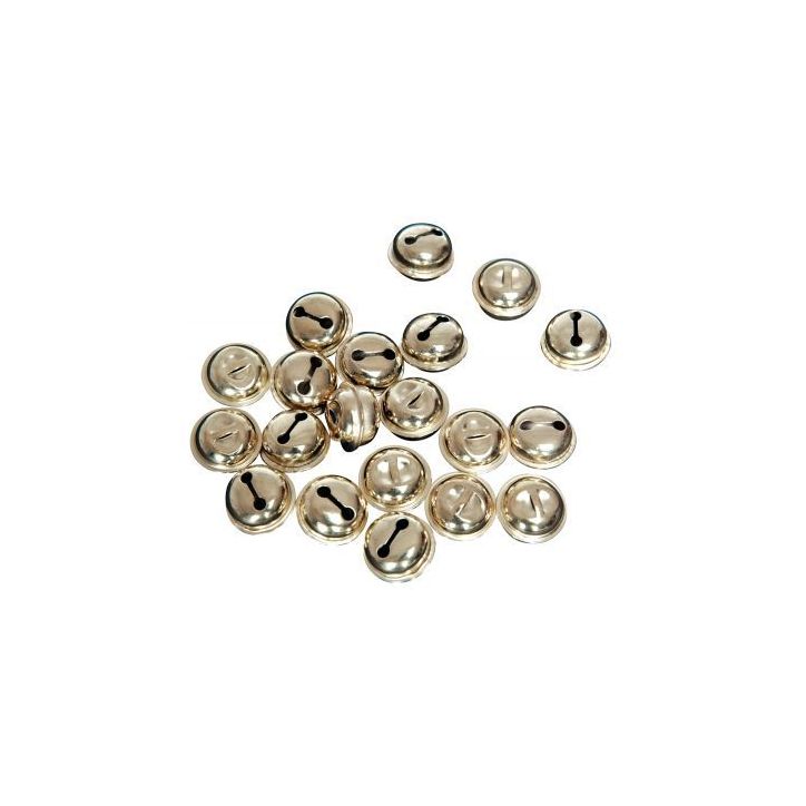 Sachet de 20 grelots diamètre 20 mm, coloris argent 14211