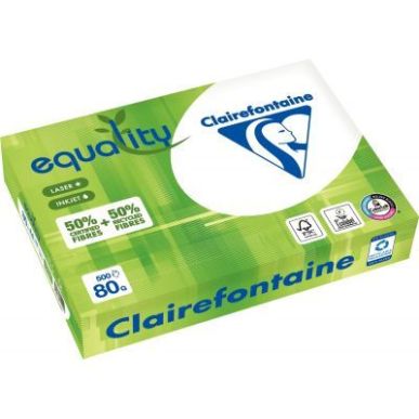 Achetez Ramette de 500 feuilles format A4 80g 50% recyclé EQUALITY 1502C CLAIREFONTAINE pas cher su..