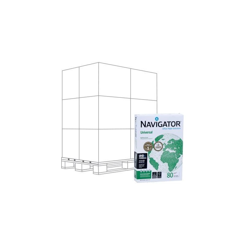 Achetez Palette de 240 ramettes de 500f format A4 80g blanc NAVIGATOR 50548X240 NAVIGATOR pas cher s..