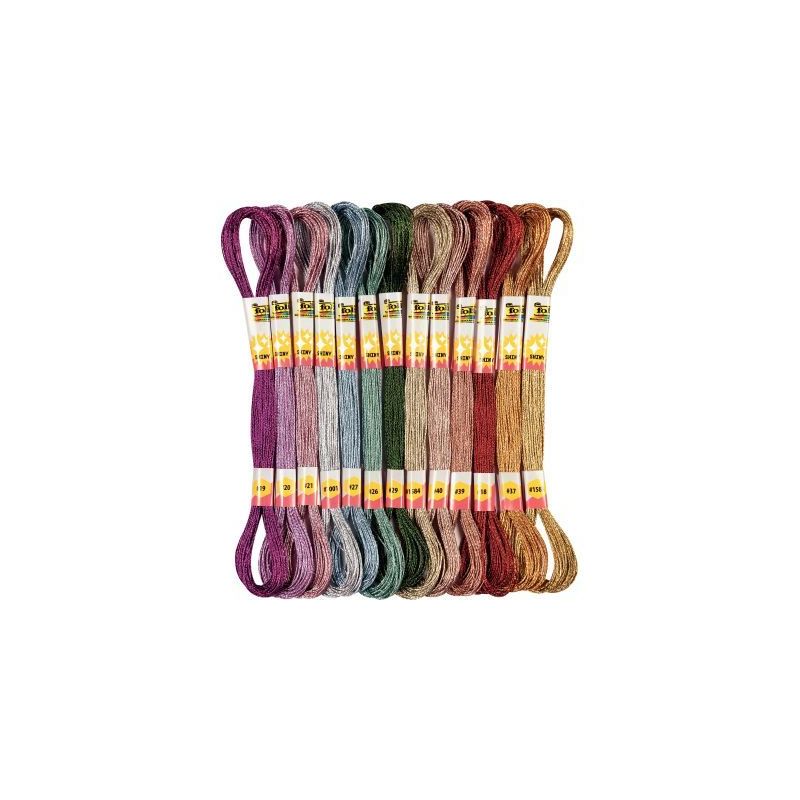 Achetez Sachet de 26 écheveaux  pour bracelets brésiliens métallisés 23994 pas cher sur Ma Rentr..