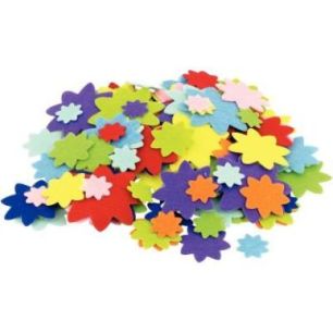 Achetez Sachet de 150 fleurs en feutrine adhésives L216968 pas cher sur Ma Rentrée Scolaire