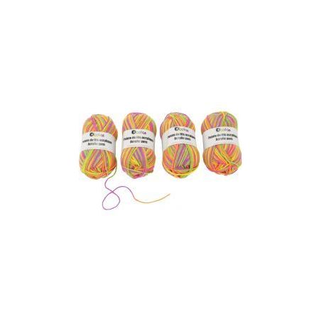Achetez Lot de 3 pelotes de laine coloris arc en ciel, 50g 133879 pas cher sur Ma Rentrée Scolaire