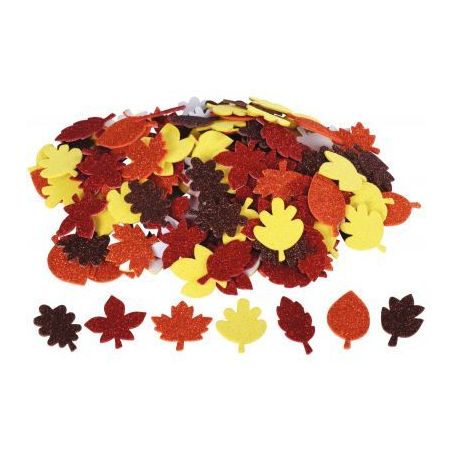 Achetez Sachet de 200 gommettes  feuilles d' automne en mousse L837975 pas cher sur Ma Rentrée Scol..