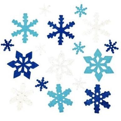 Achetez Lot de 240 flocons de neige en mousse de caoutchouc pailletée L833976 pas cher sur Ma Rentr..