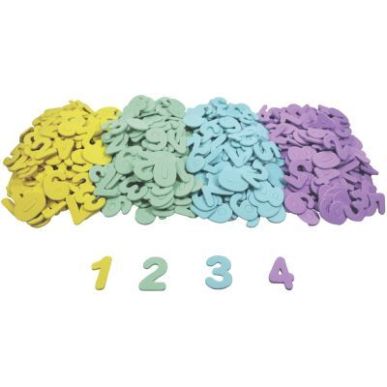 Achetez Paquet de 500 chiffres mousse adhésifs coloris assortis L817500 pas cher sur Ma Rentrée Sc..