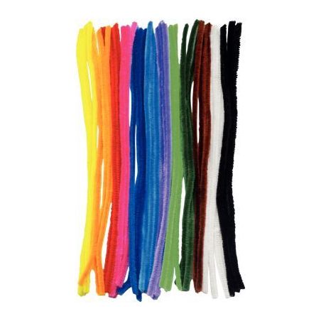 Achetez Sachet de 36 chenilles diamètre 6mm longueur 30cm. 12 coloris assortis 2186 pas cher sur Ma..