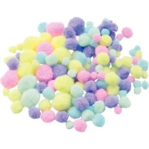 Achetez Sachet de 300 pompons pastel assortis 2178 pas cher sur Ma Rentrée Scolaire