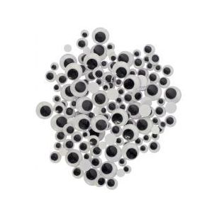 Achetez Sachet de 100 yeux mobiles adhésifs. 4 diamètres assortis 890301 pas cher sur Ma Rentrée ..