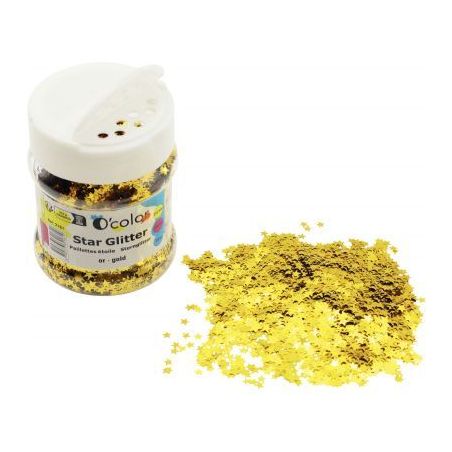 Achetez Pot de 65 grammes de paillettes étoiles coloris or 2181 pas cher sur Ma Rentrée Scolaire
