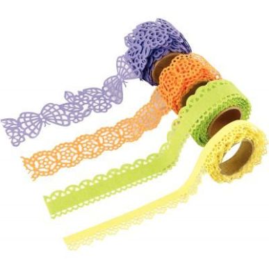 Achetez Lot de 4 rouleaux de ruban papier adhésif thème  papillon 13805 pas cher sur Ma Rentrée S..