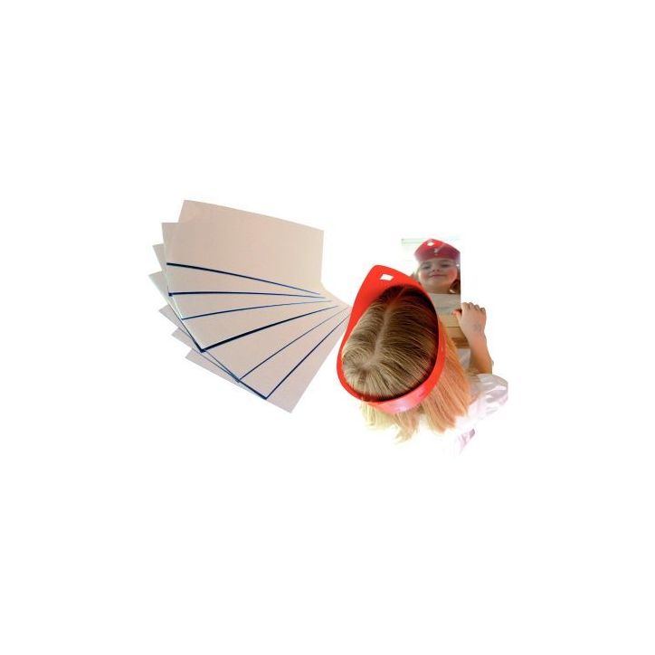 Lot de 8 miroirs en plastique, rectangulaires incassables dimensions : 14x20 cm SH367