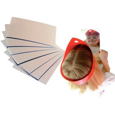 Achetez Lot de 8 miroirs en plastique, rectangulaires incassables dimensions : 14x20 cm SH367 pas ch..