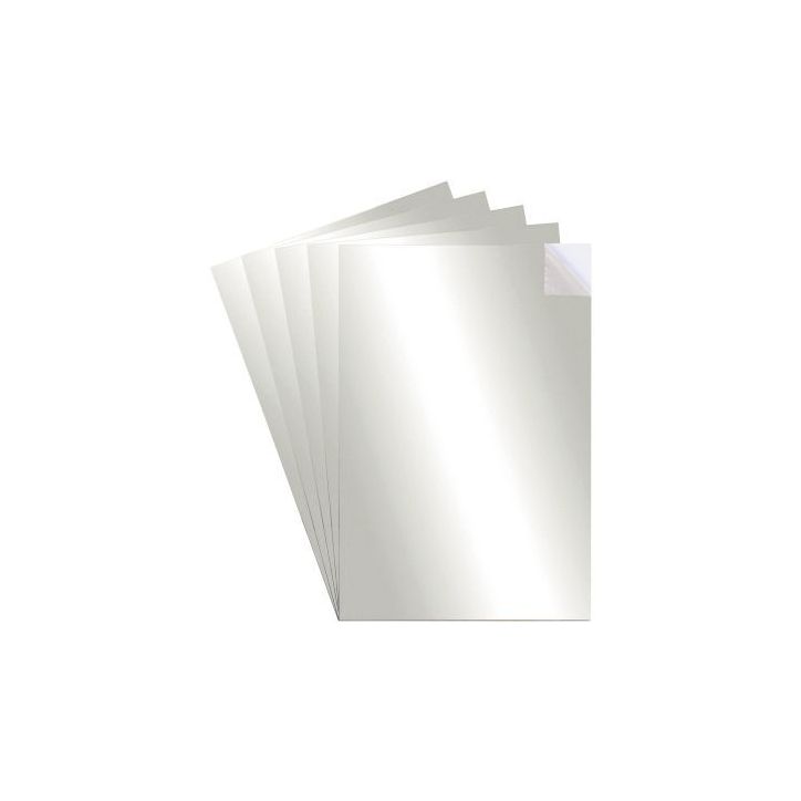 Sac de 5 feuilles miroir adhésive format A4 L110070