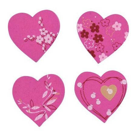 Achetez Sac de 32 cœurs bois peint assortis MAJ4143 pas cher sur Ma Rentrée Scolaire