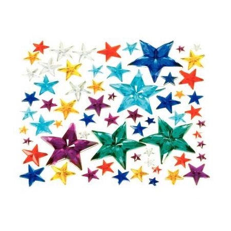Achetez Sachet de 350 pierres décoratives en plastique à coller forme étoiles assorties 1243 pas ..