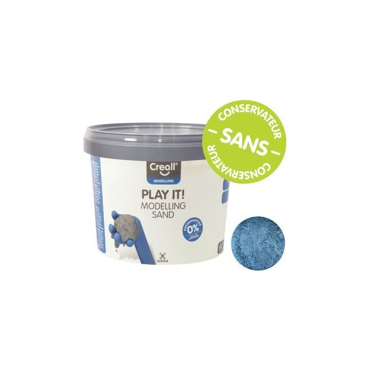 Seau de 750 grammes de sable magique coloris bleu 03205 CREALL